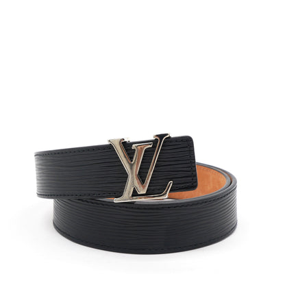 Louis-vuitton Epi 30mm LV Initiales Belt Black Size80