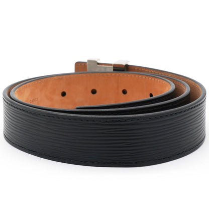 Louis-vuitton Epi 30mm LV Initiales Belt Black Size80