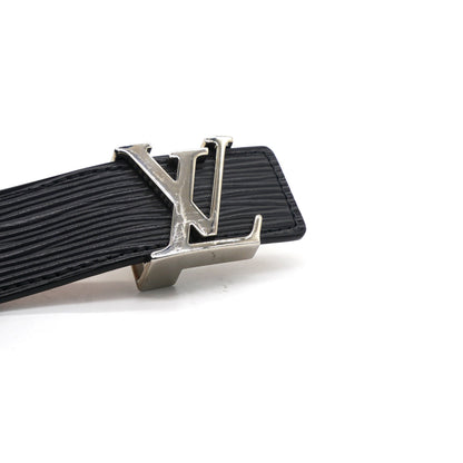 Louis-vuitton Epi 30mm LV Initiales Belt Black Size80