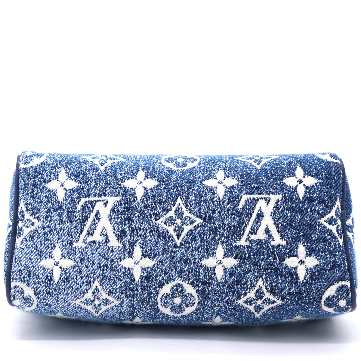 Louis-vuitton Monogram Jacquard Denim Nano Speedy Blue