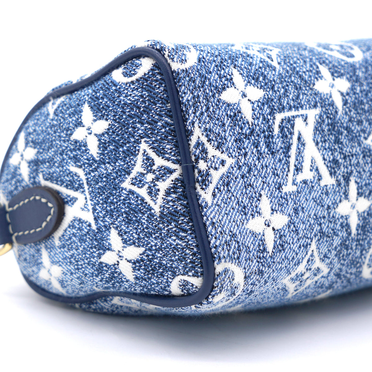 Louis-vuitton Monogram Jacquard Denim Nano Speedy Blue