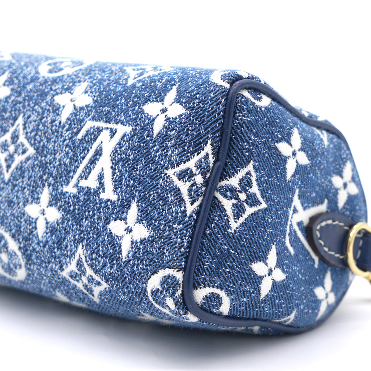 Louis-vuitton Monogram Jacquard Denim Nano Speedy Blue