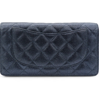 Black Classic Fold Iridescent Wallet