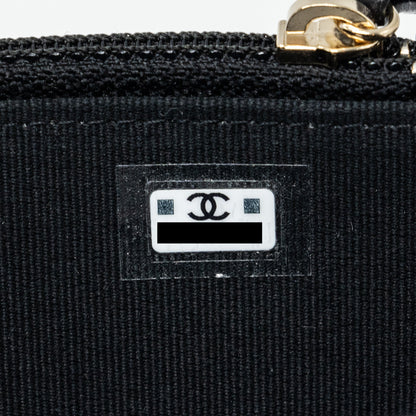 Chanel Mini Trendy CC Wallet On Chain Lambskin Black LGHW (microchip)