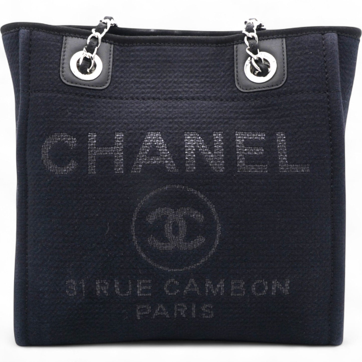 Mixed Fibers Small Deauville Tote Navy