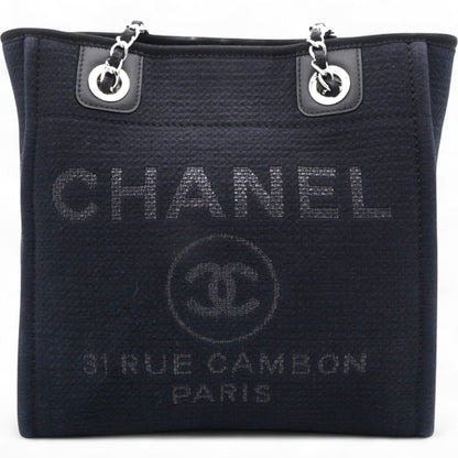 Mixed Fibers Small Deauville Tote Navy