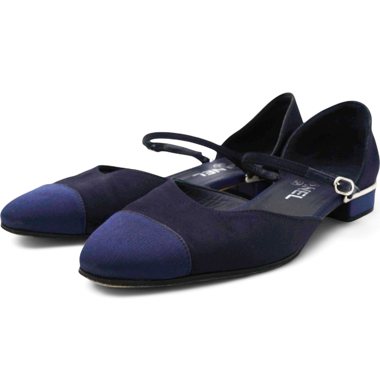 Cloth Ballet Flats Blue Size38