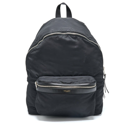 Saint Laurent/YSL City Backpack Nylon Black SHW