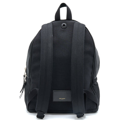 Saint Laurent/YSL City Backpack Nylon Black SHW