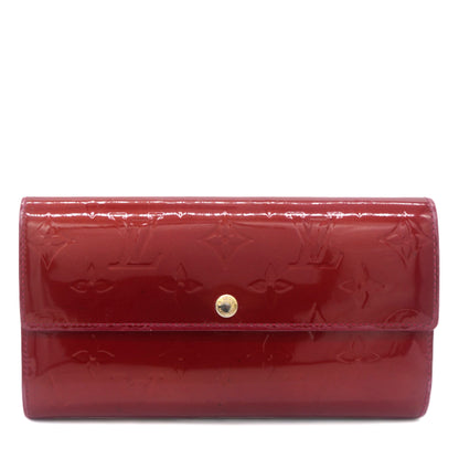 Louis-vuitton Monogram Vernis Sarah Wallet Pomme D’Amour