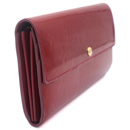 Louis-vuitton Monogram Vernis Sarah Wallet Pomme D’Amour