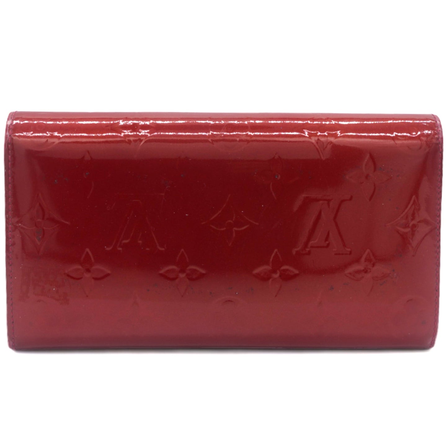 Louis-vuitton Monogram Vernis Sarah Wallet Pomme D’Amour
