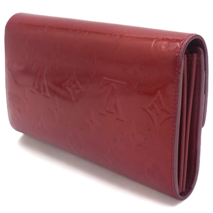 Louis-vuitton Monogram Vernis Sarah Wallet Pomme D’Amour