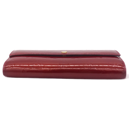 Louis-vuitton Monogram Vernis Sarah Wallet Pomme D’Amour