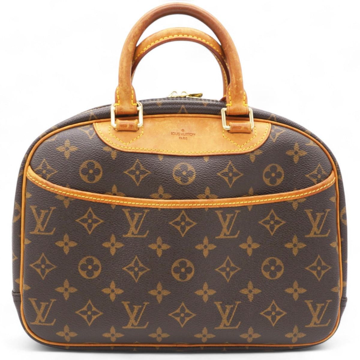Louis-vuitton Brown Canvas Monogram Trouville Handbag