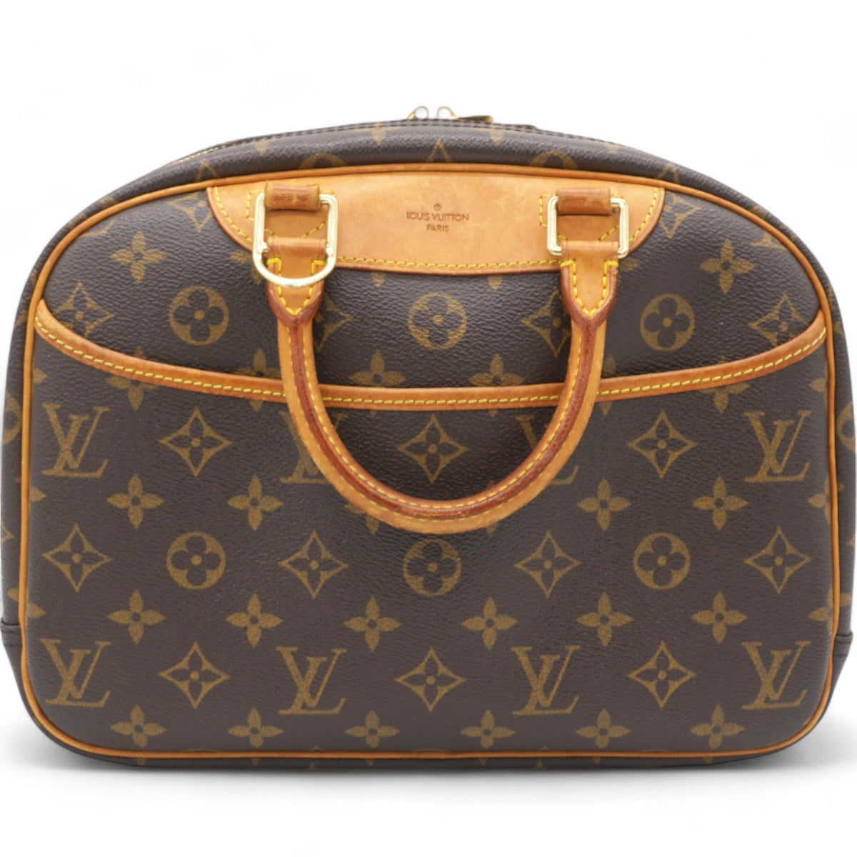 Louis-vuitton Brown Canvas Monogram Trouville Handbag