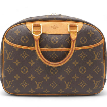 Louis-vuitton Brown Canvas Monogram Trouville Handbag