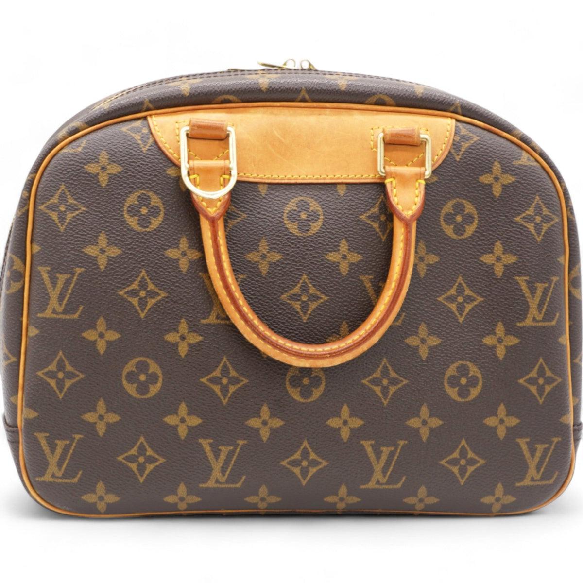 Louis-vuitton Brown Canvas Monogram Trouville Handbag