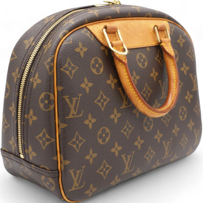 Louis-vuitton Brown Canvas Monogram Trouville Handbag