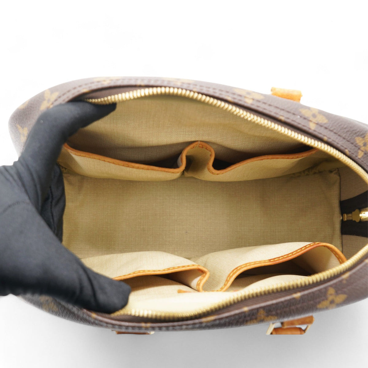 Louis-vuitton Brown Canvas Monogram Trouville Handbag