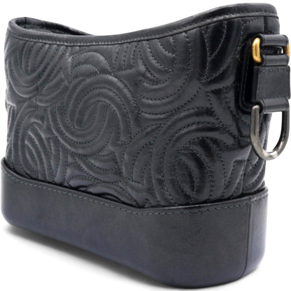 CC Quilted Small Gabrielle Hobo Black