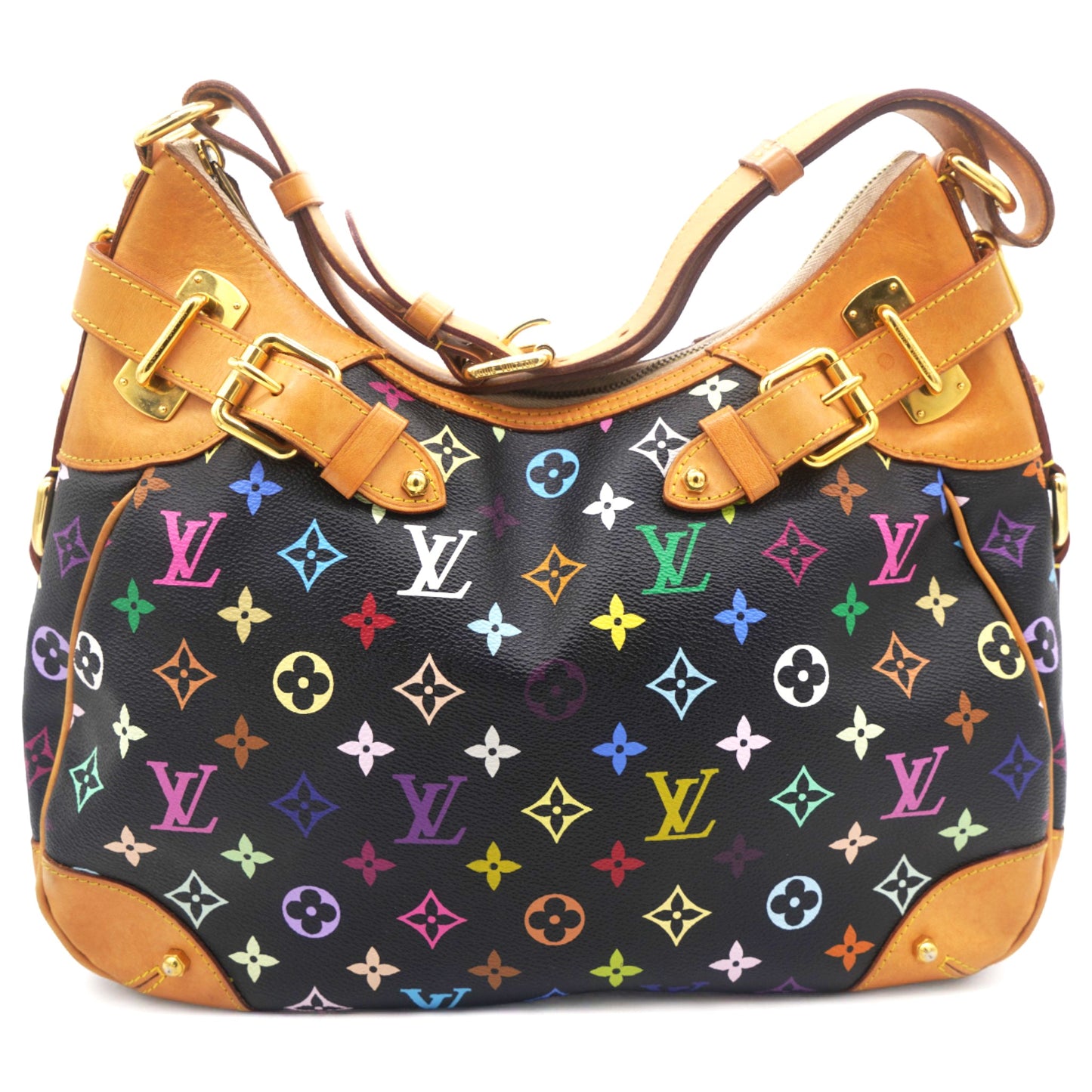 Louis-vuitton Monogram Multicolor Greta Black