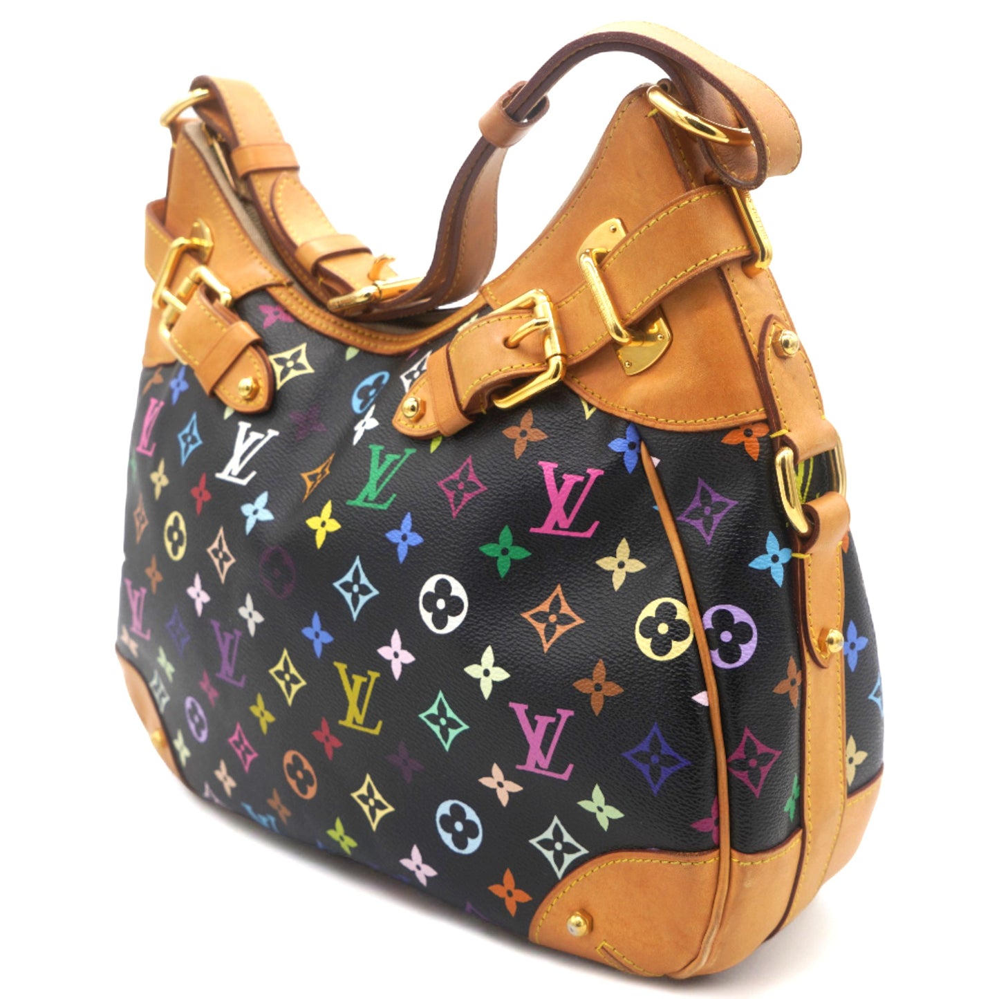 Louis-vuitton Monogram Multicolor Greta Black