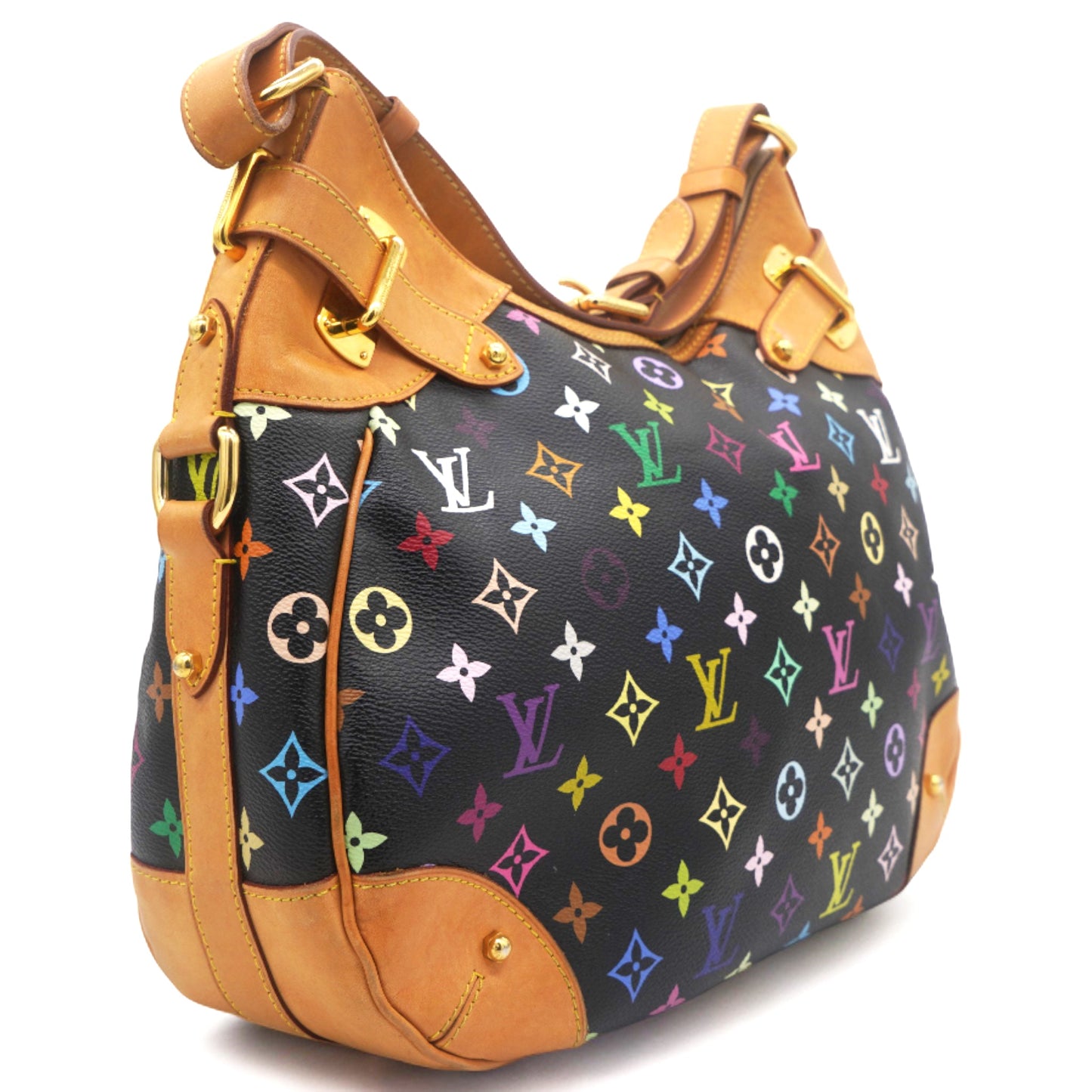 Louis-vuitton Monogram Multicolor Greta Black
