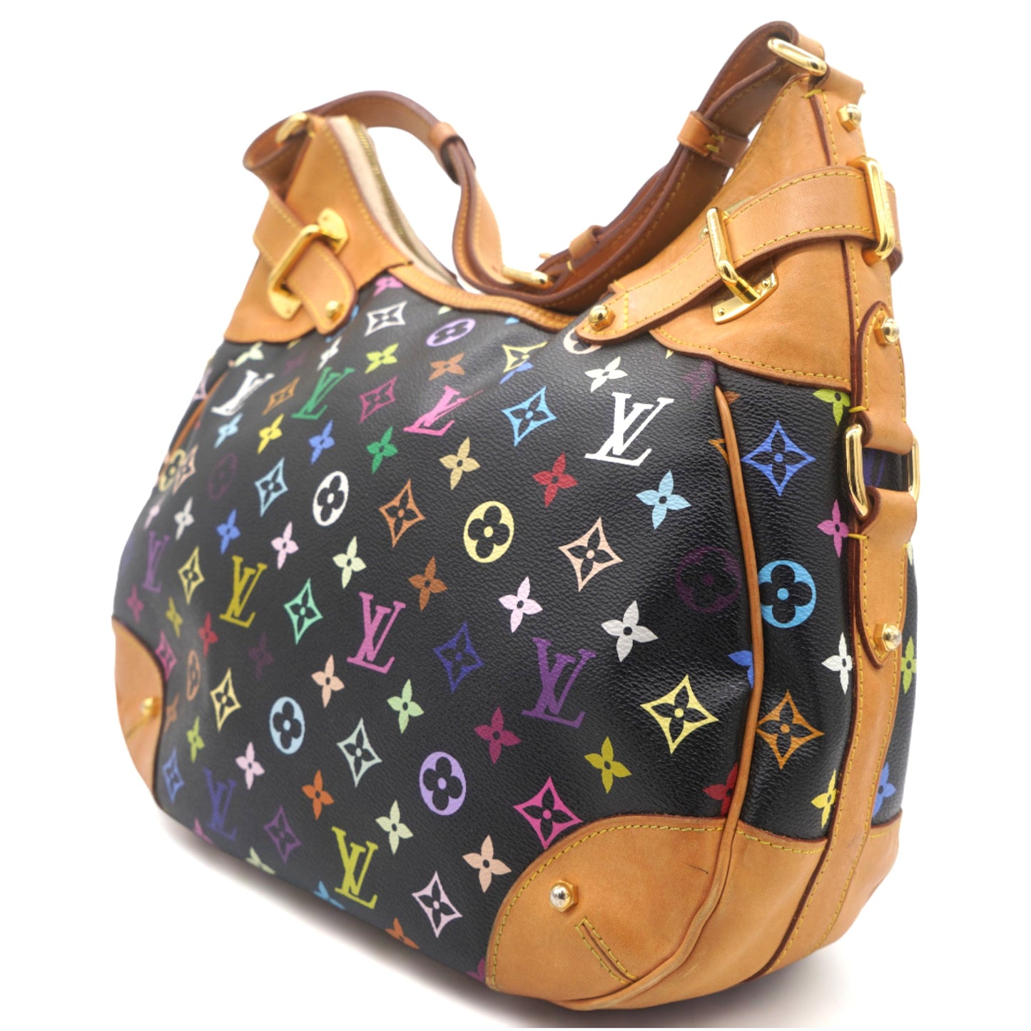 Louis-vuitton Monogram Multicolor Greta Black