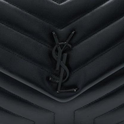 Saint Laurent / YSL Medium LouLou Shoulder Bag Calfskin Black with Black Hardware