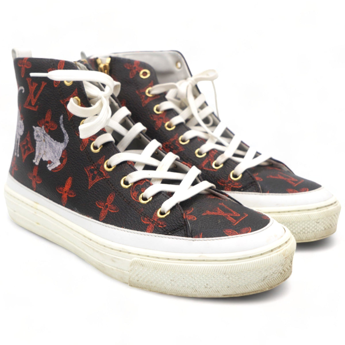 Louis-vuitton Cartogram Stellar Sneaker Boots 38 Marron
