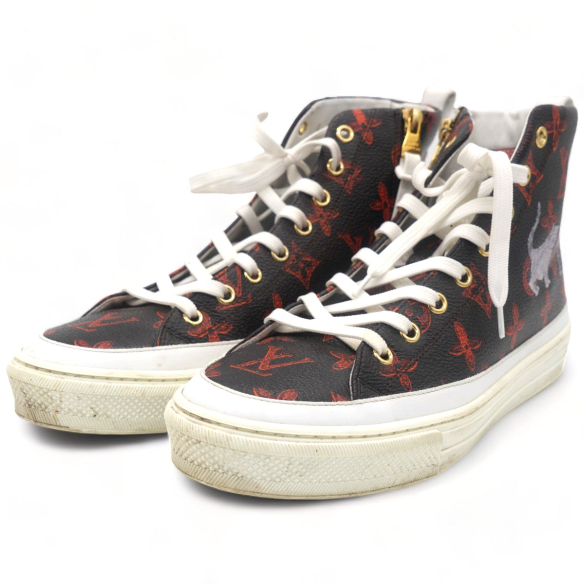 Louis-vuitton Cartogram Stellar Sneaker Boots 38 Marron