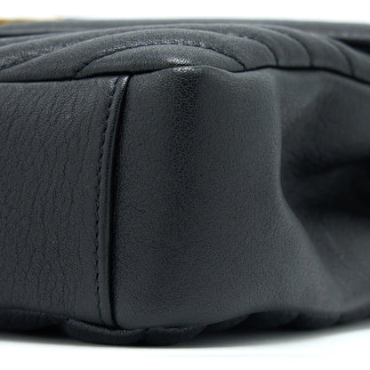 Saint Laurent Quilted Medium College Bag Lambskin Black Brushed GHW