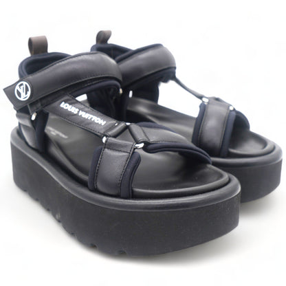 Louis-vuitton Pool Pillow Flat Comfort Sandal 37 black