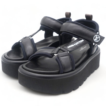 Louis-vuitton Pool Pillow Flat Comfort Sandal 37 black