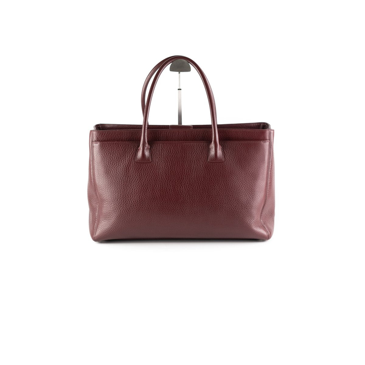 Chanel Cerf Tote Large Bag Burgandy