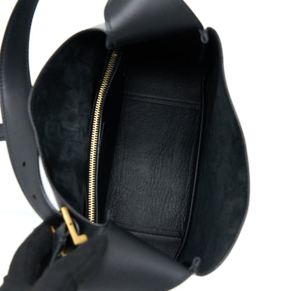 Saint laurent Le 5 A 7 Soft Small Bag in Smooth Calfskin Black Brushed GHW