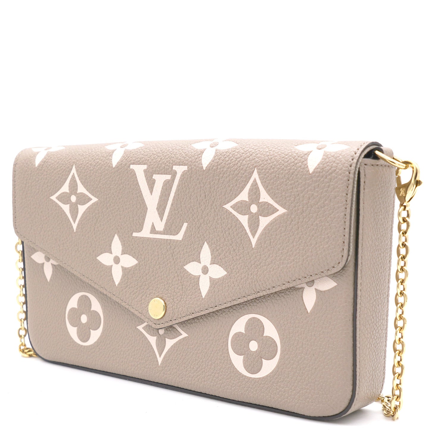 Louis-vuitton Empreinte Monogram Giant Felicie Pochette Tourterelle Creme