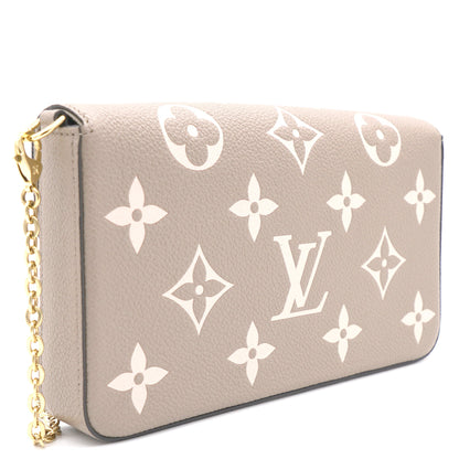 Louis-vuitton Empreinte Monogram Giant Felicie Pochette Tourterelle Creme