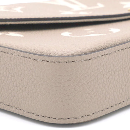 Louis-vuitton Empreinte Monogram Giant Felicie Pochette Tourterelle Creme