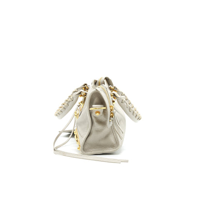 Balenciaga MINI GIANT CITY CROSSBODY BAG LIGHT GREY GHW