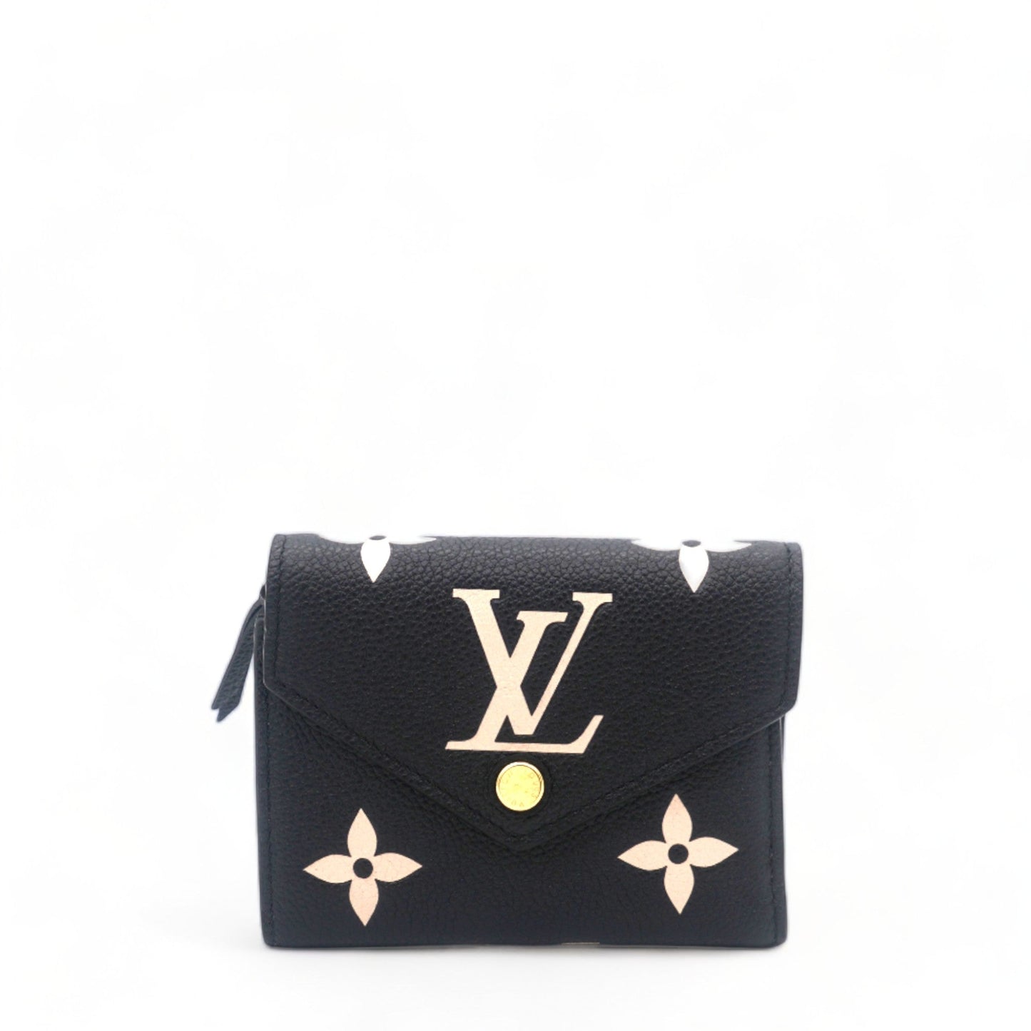 Louis-vuitton Empreinte Monogram Giant Victorine Wallet Black Beige