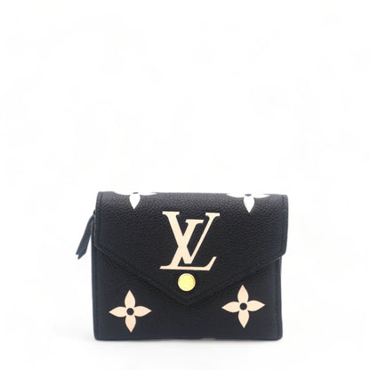 Louis-vuitton Empreinte Monogram Giant Victorine Wallet Black Beige