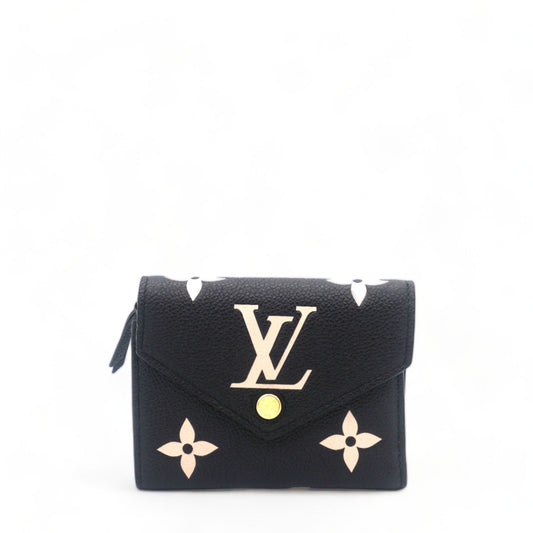 Louis-vuitton Empreinte Monogram Giant Victorine Wallet Black Beige