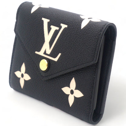Louis-vuitton Empreinte Monogram Giant Victorine Wallet Black Beige