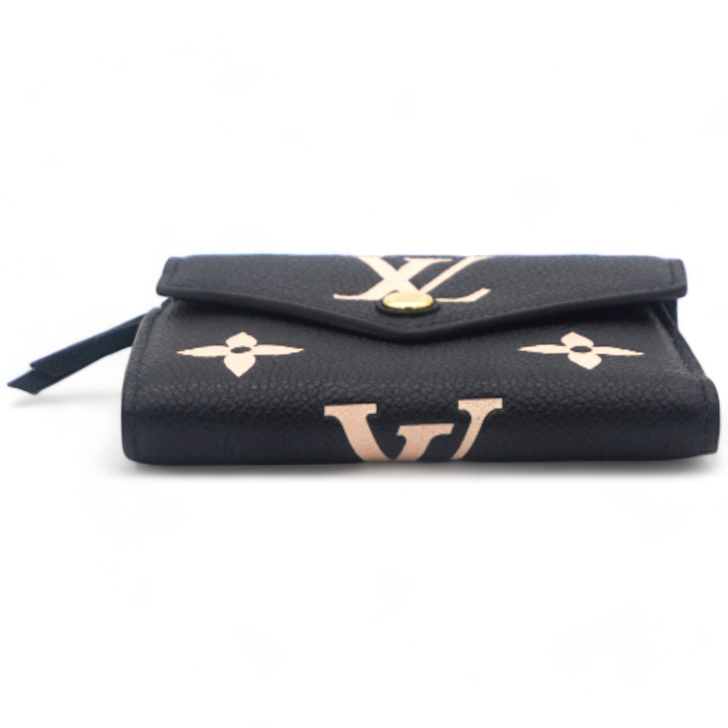Louis-vuitton Empreinte Monogram Giant Victorine Wallet Black Beige