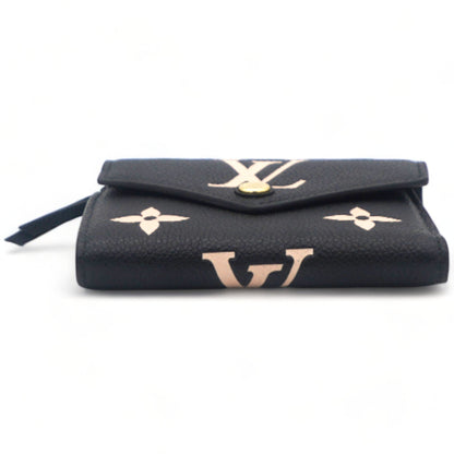 Louis-vuitton Empreinte Monogram Giant Victorine Wallet Black Beige