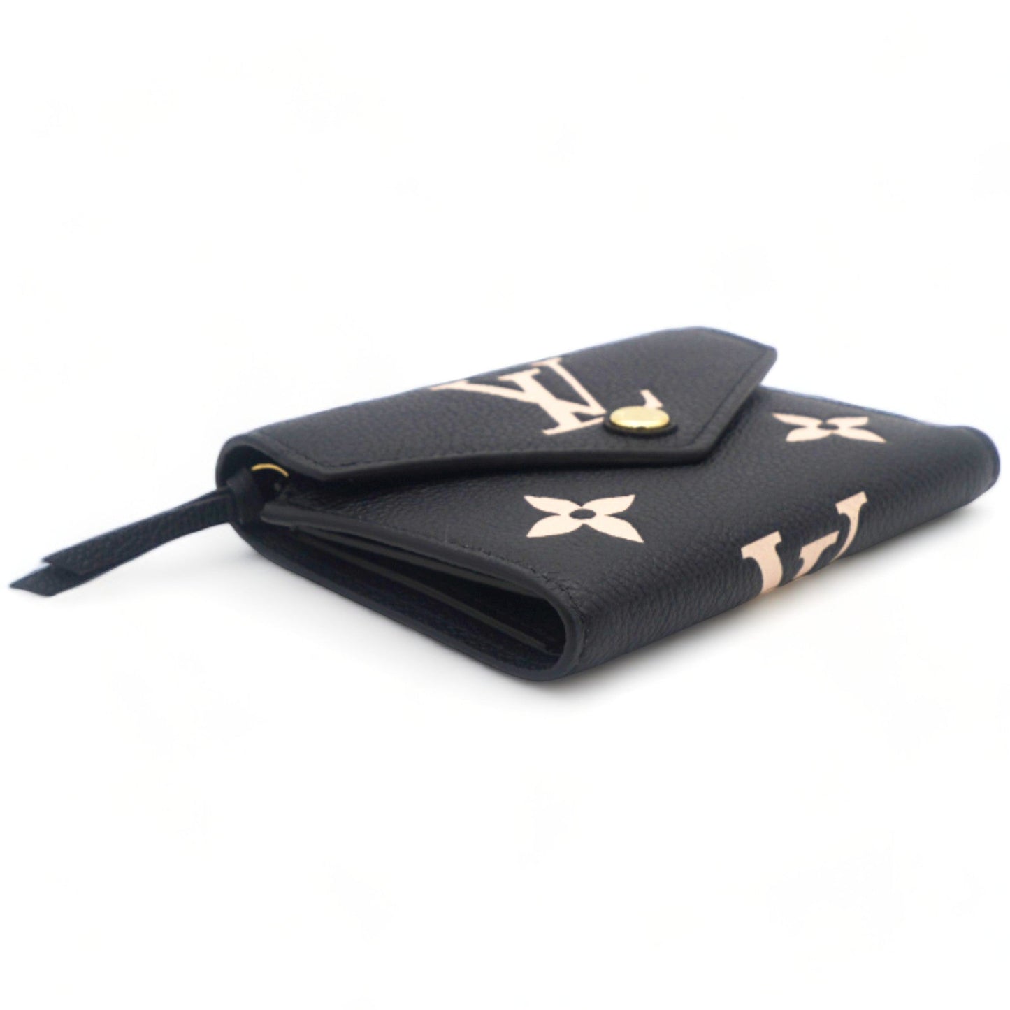 Louis-vuitton Empreinte Monogram Giant Victorine Wallet Black Beige