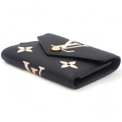 Louis-vuitton Empreinte Monogram Giant Victorine Wallet Black Beige