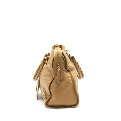 Balenciaga GIANT CITY BAG BEIGE GHW